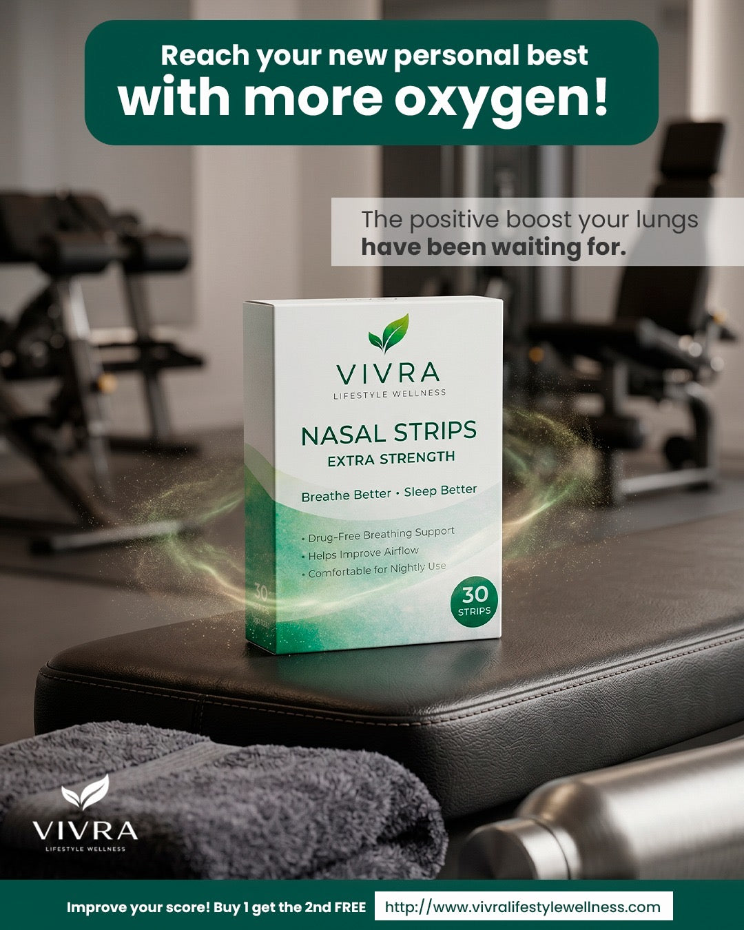VIVRA Extra Strength Nasal Strips