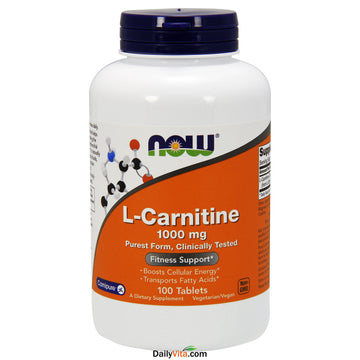 Now Foods: Pure L-Carnitine 1000mg - 100 Tablets