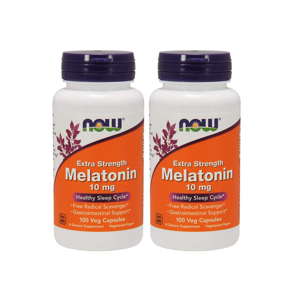 Now Melatonin 10mg Strong 100 Veggie Caps Twin-Pack - VIVRA LIFESTYLE WELLNESS