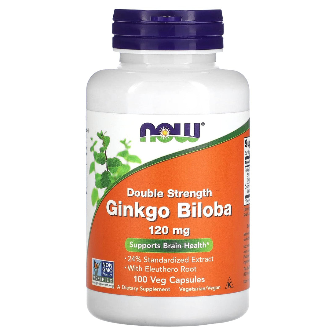 Now Foods Double Strength Ginkgo Biloba 120 mg 100 Veg Capsules - VIVRA LIFESTYLE WELLNESS