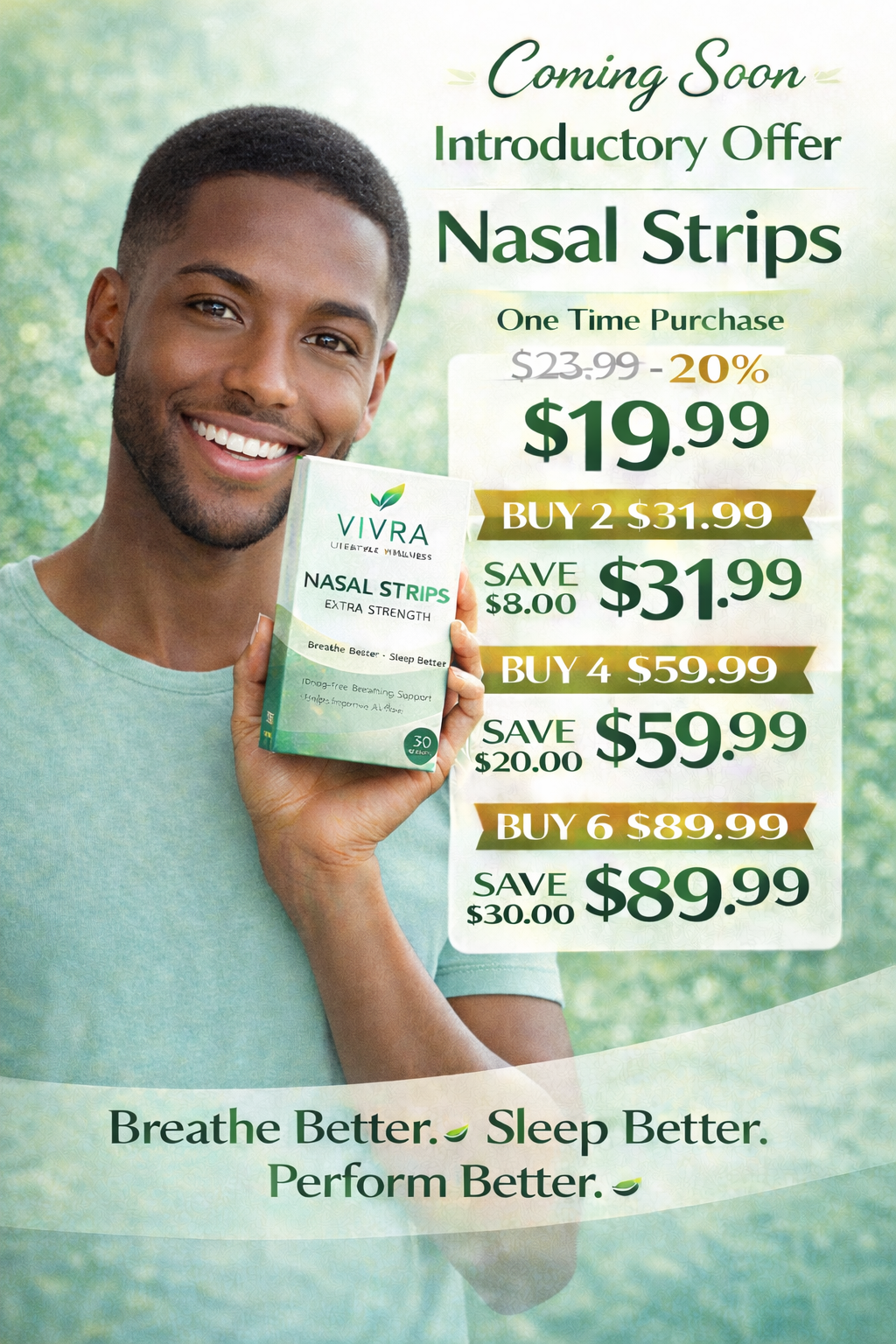 VIVRA Nasal Strips – Extra Strength