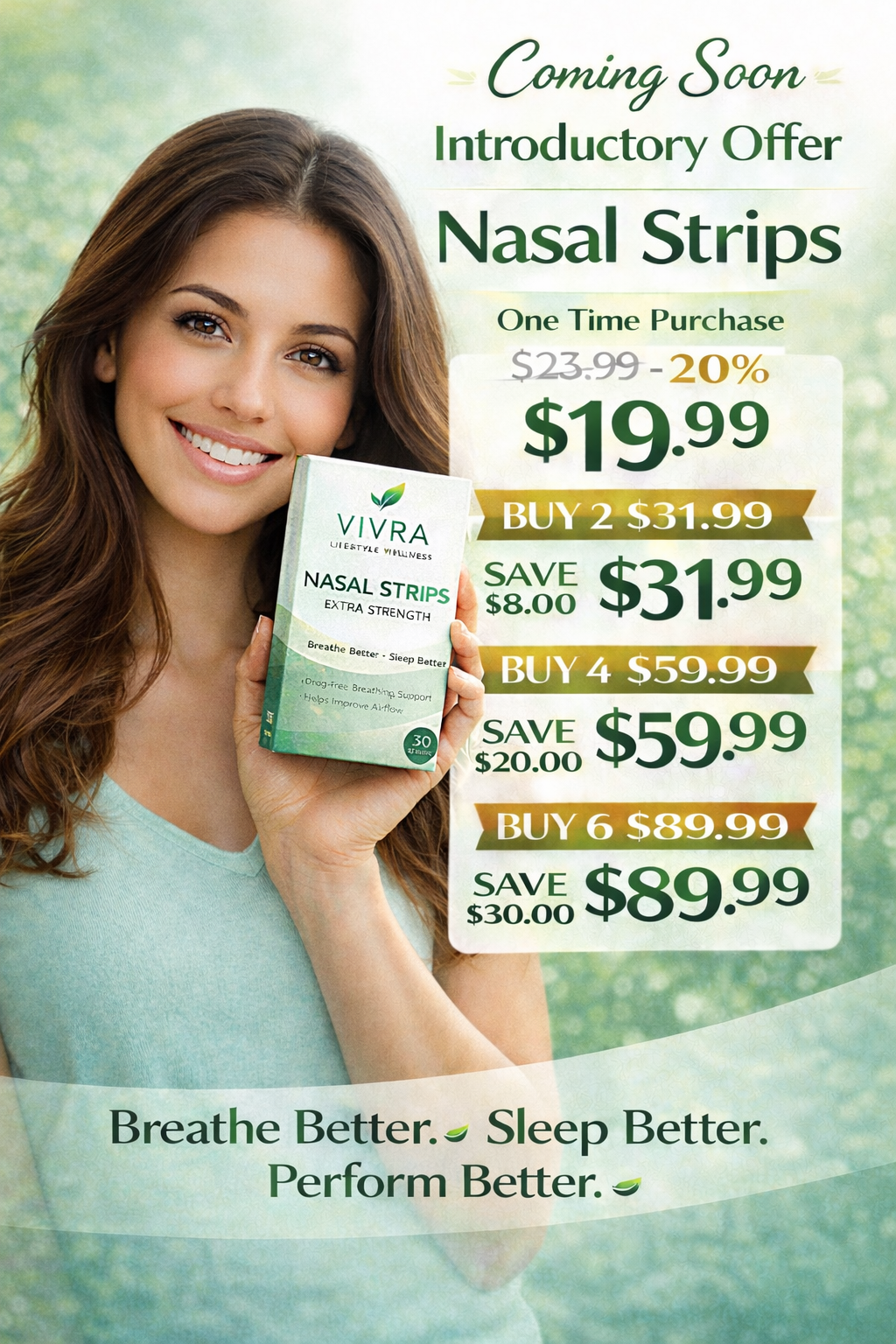 VIVRA Nasal Strips – Extra Strength