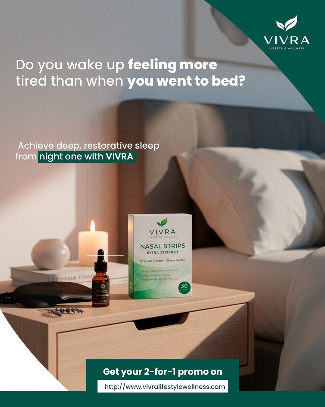 VIVRA Nasal Strips – Extra Strength