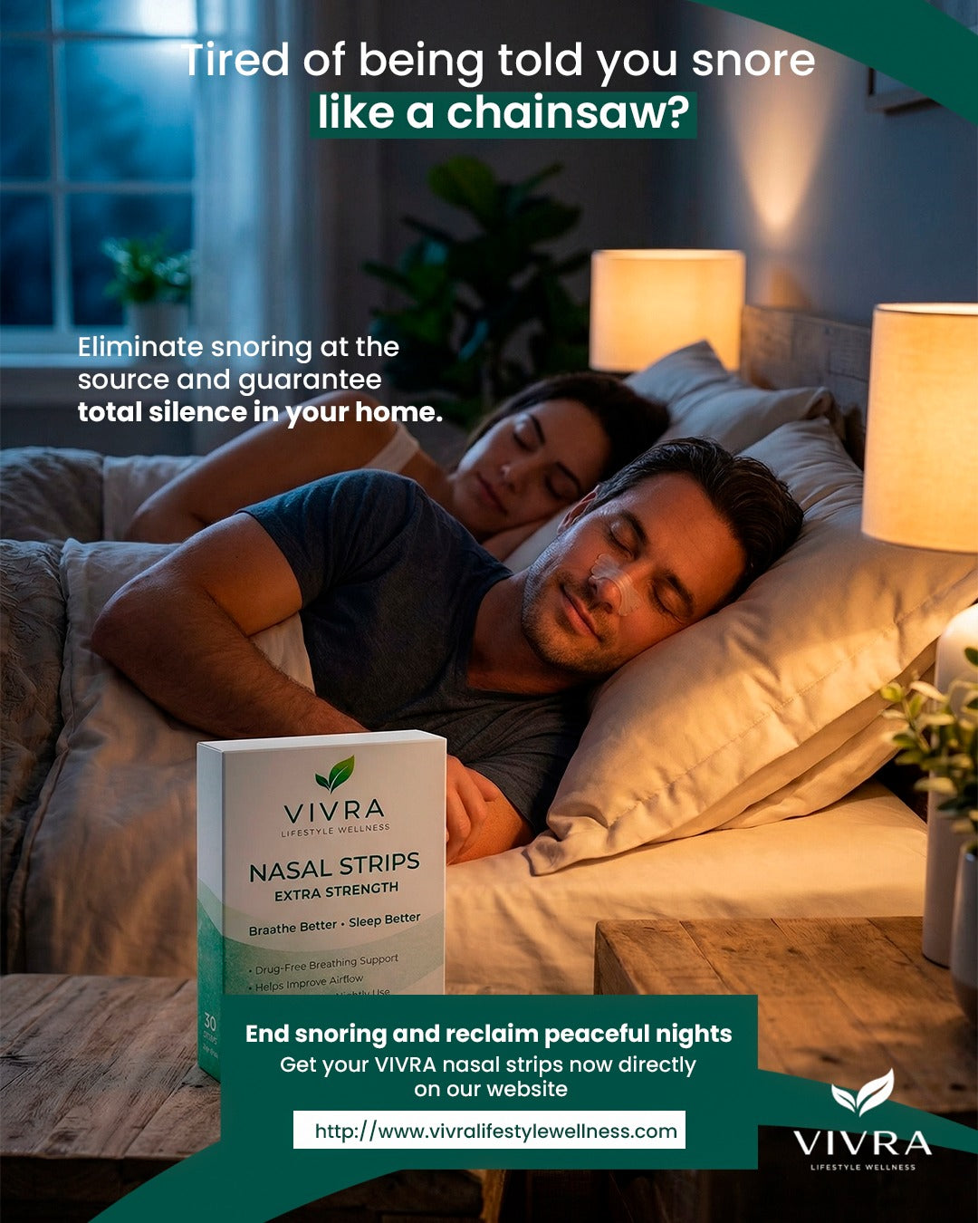 VIVRA Nasal Strips – Extra Strength