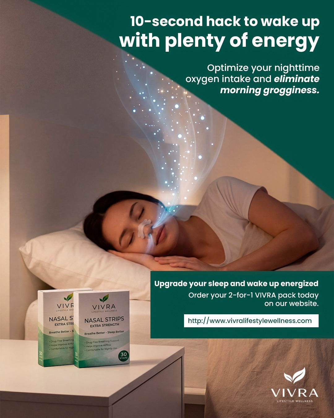 VIVRA Nasal Strips – Extra Strength