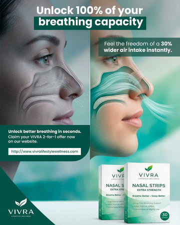 VIVRA Nasal Strips – Breathe Better Instantly - VIVRA LIFESTYLE WELLNESS