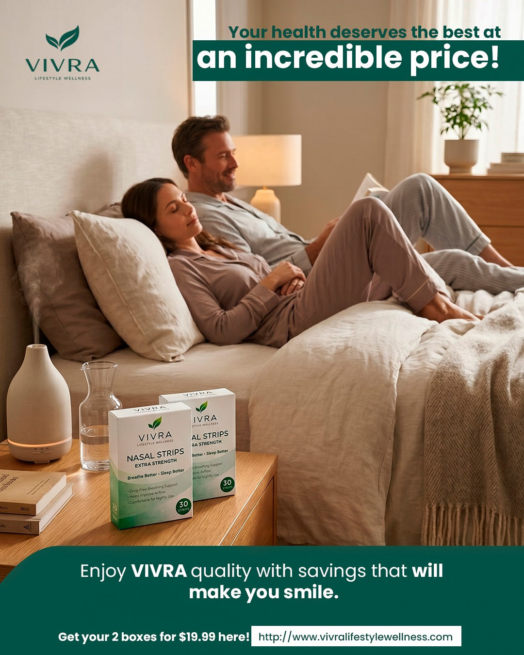 VIVRA Nasal Strips – Extra Strength - VIVRA LIFESTYLE WELLNESS