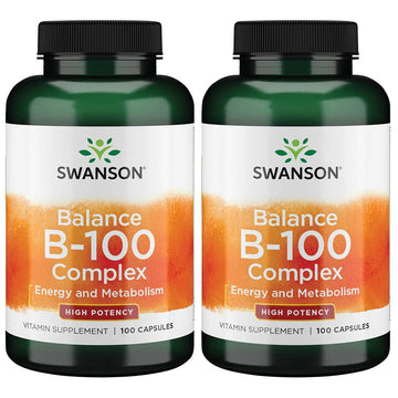 Swanson High-Potency B-100 Vitamin Complex - Dual Pack