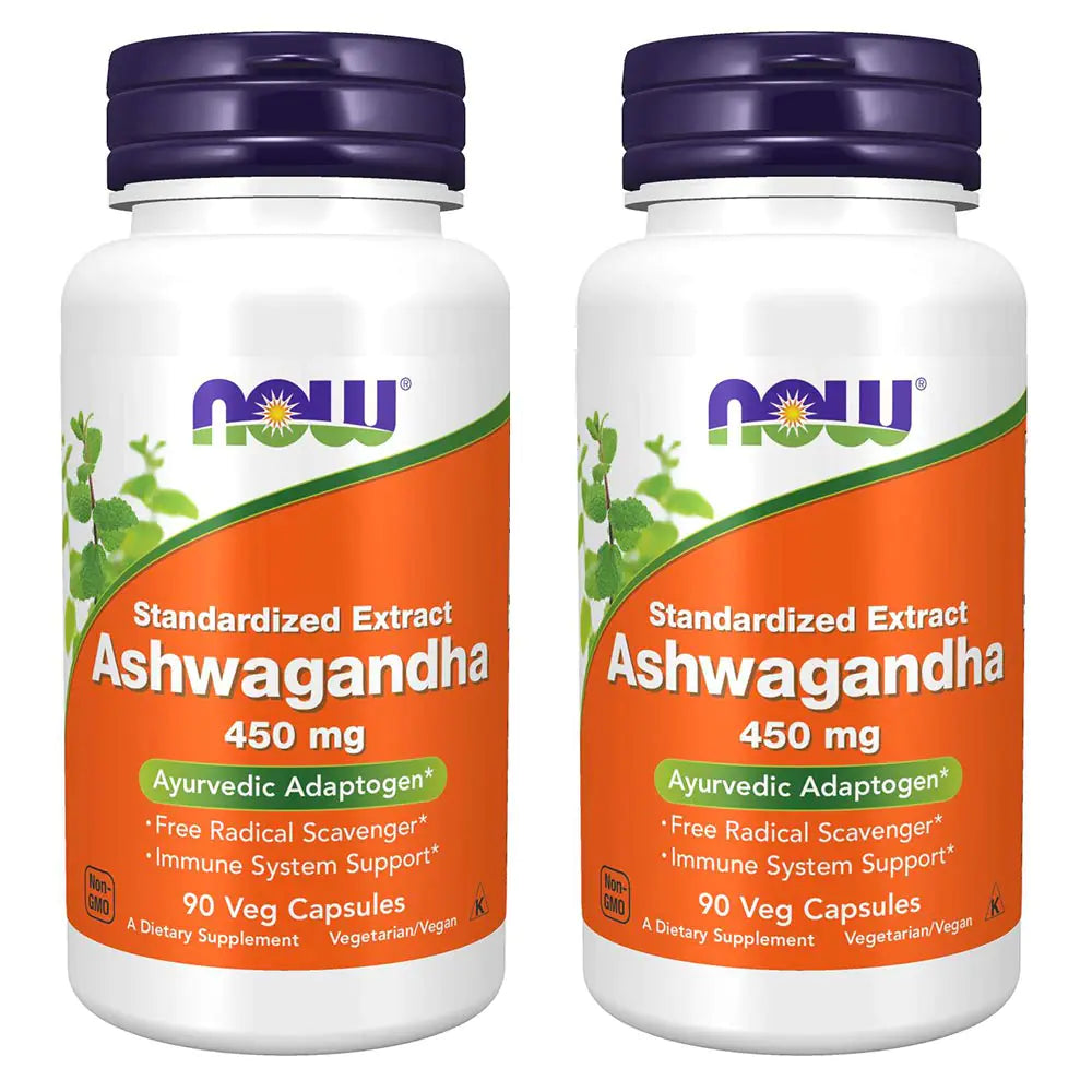 NOW Foods Ashwagandha 450mg Twin-Pack - VIVRA LIFESTYLE WELLNESS
