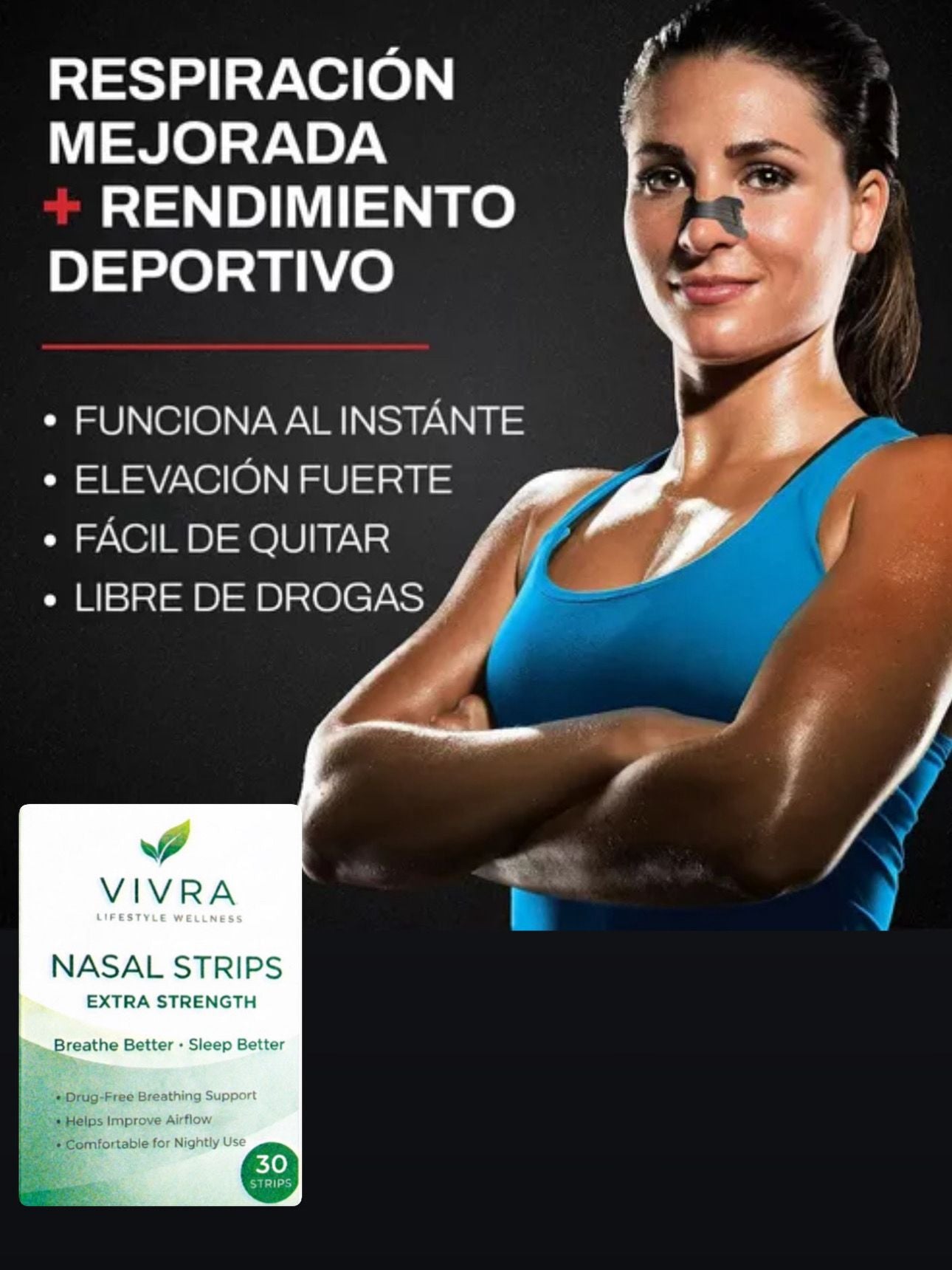 VIVRA Nasal Strips – Extra Strength