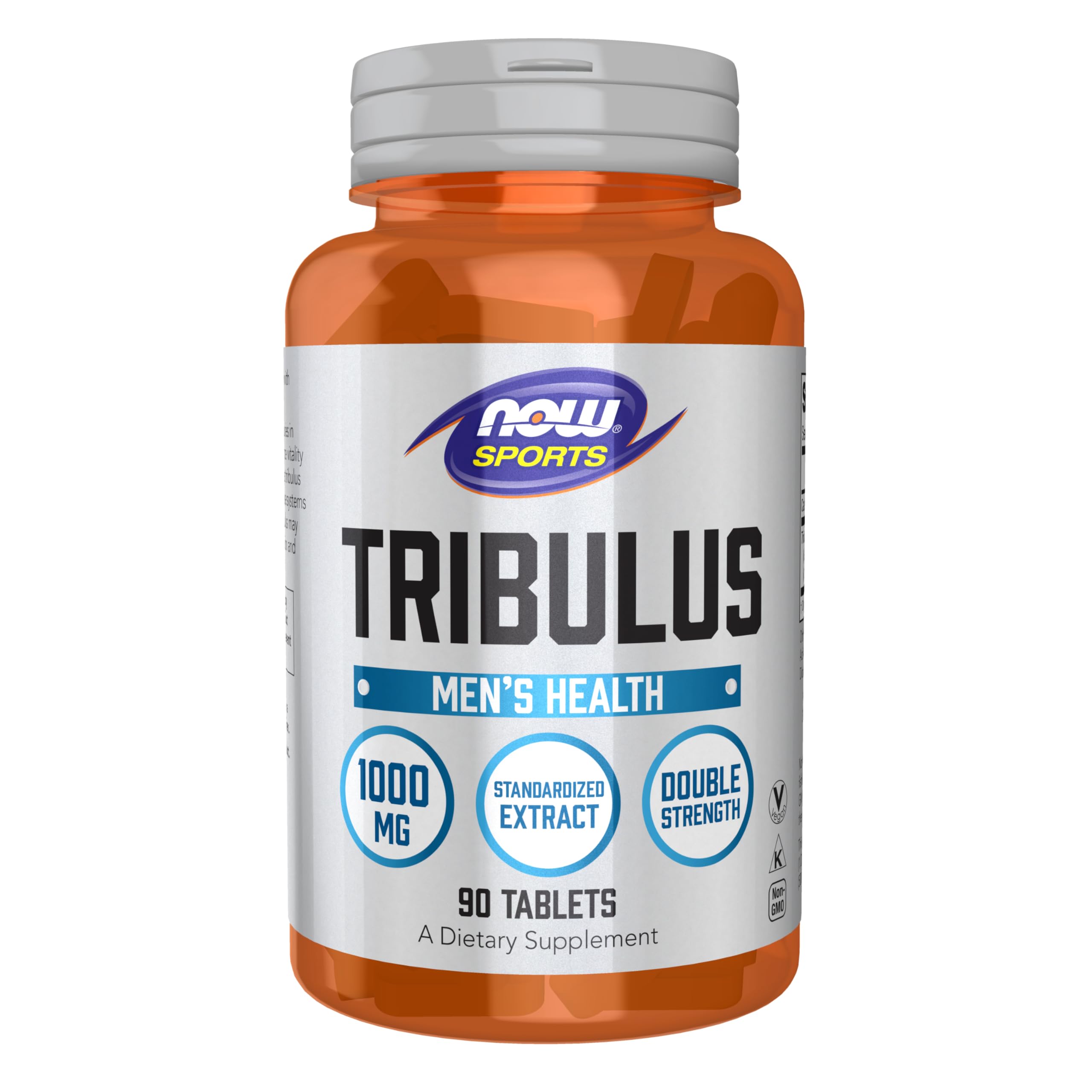 NOW Foods Sports Nutrition Tribulus (Tribulus terrestris) 1000 mg Double Strength Mens Health 90 Tablets