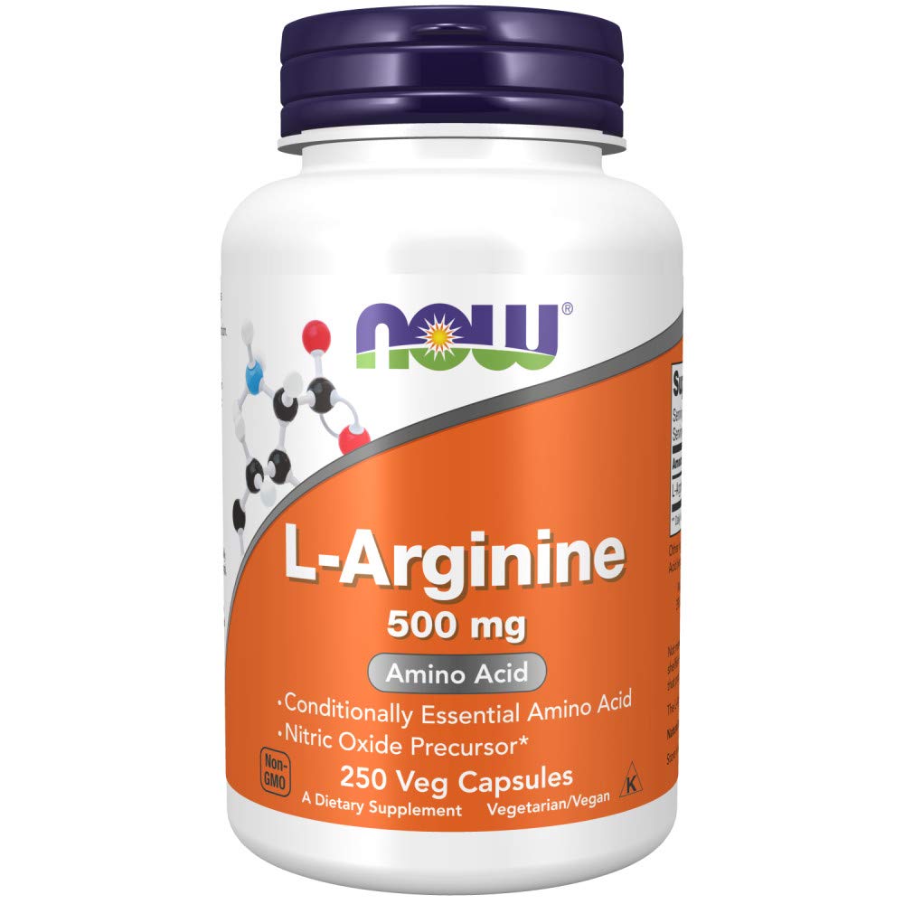 Now L-Arginine 500mg Essential Caps