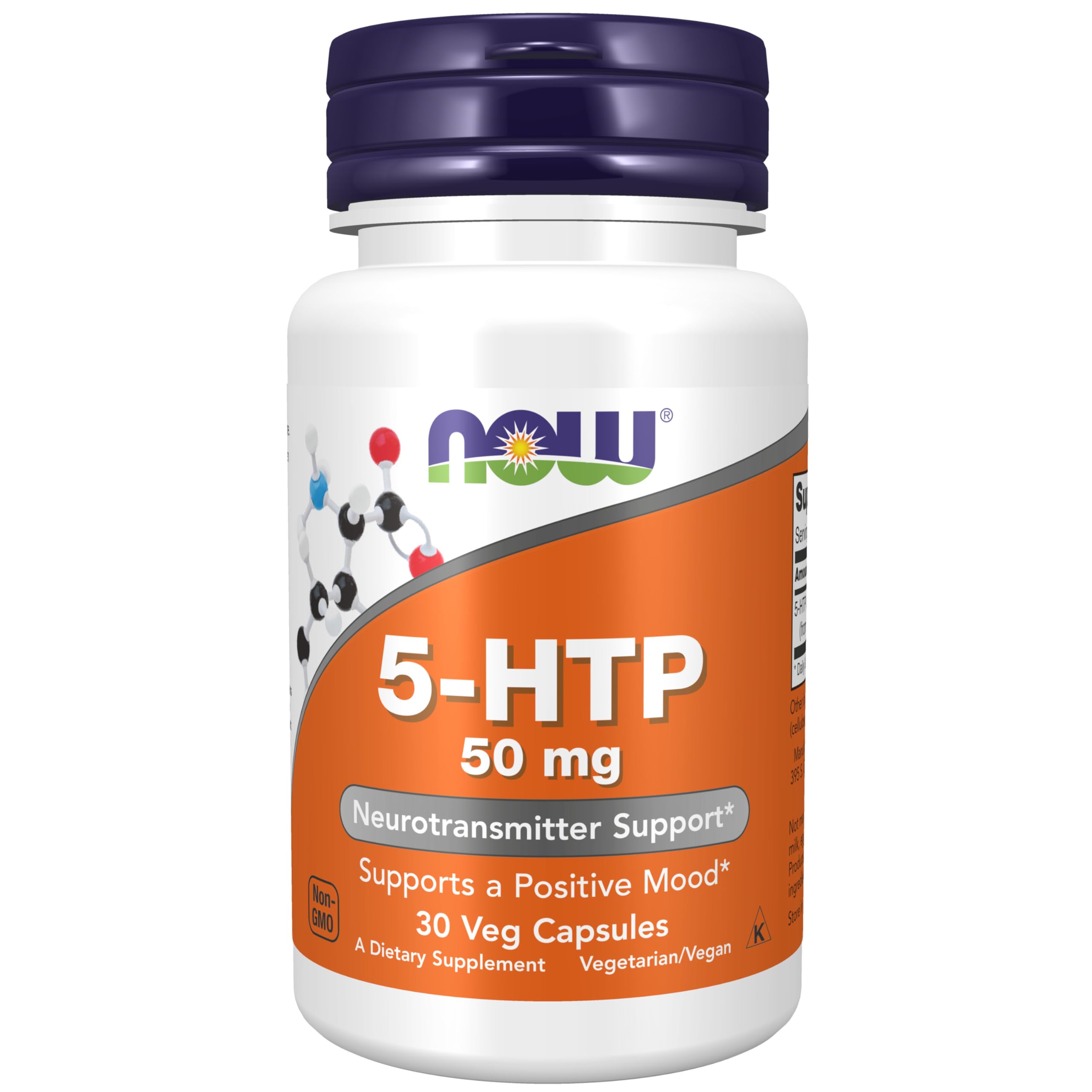 NOW Foods 5-HTP 50mg Mood Support Capsules - VIVRA LIFESTYLE WELLNESS