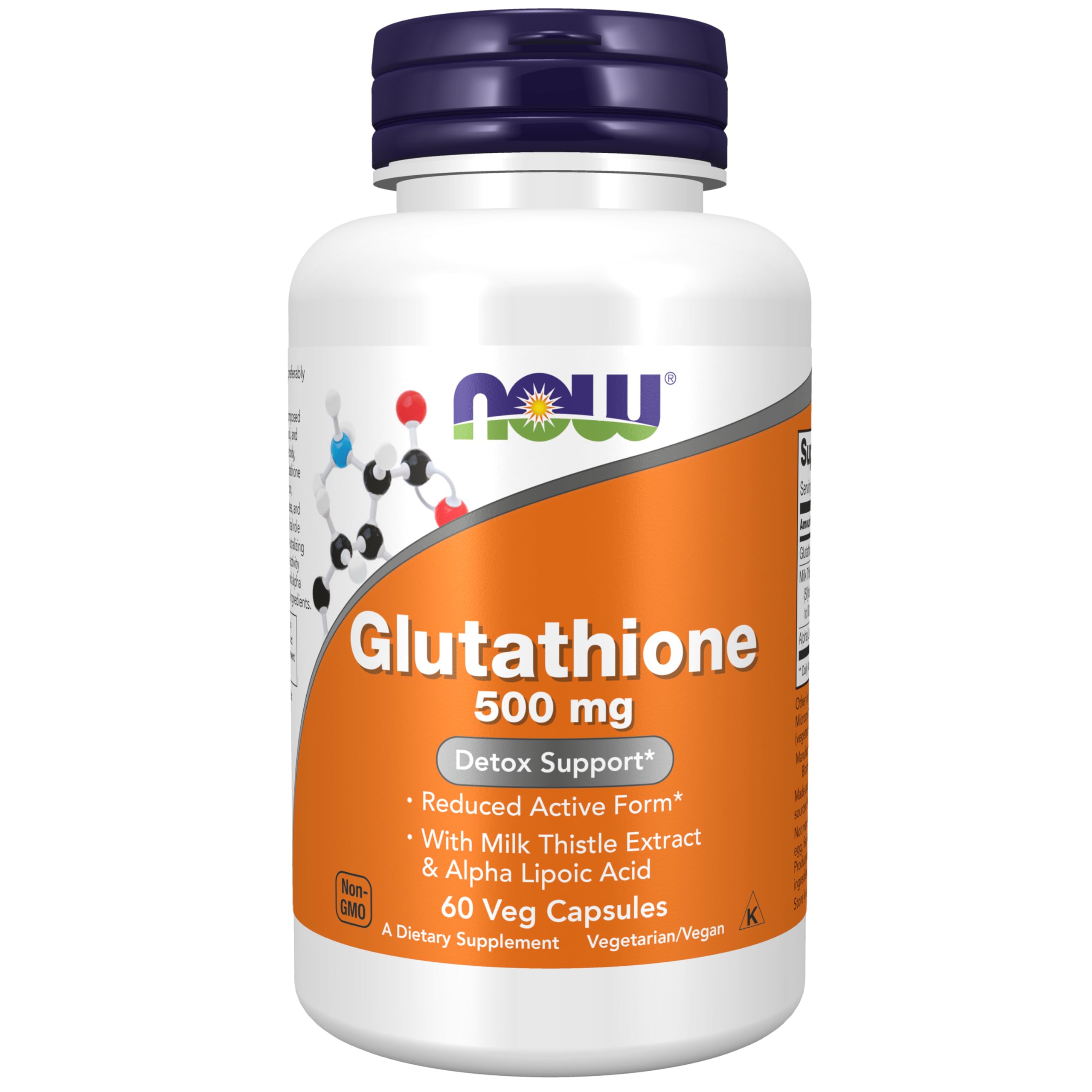NOW Foods Supplements Glutathione 500 mg