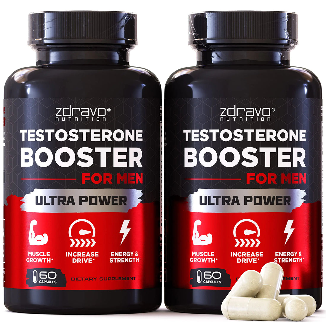 Prime Testo Boost - Pastillas para mejorar la masa muscular y la resistencia