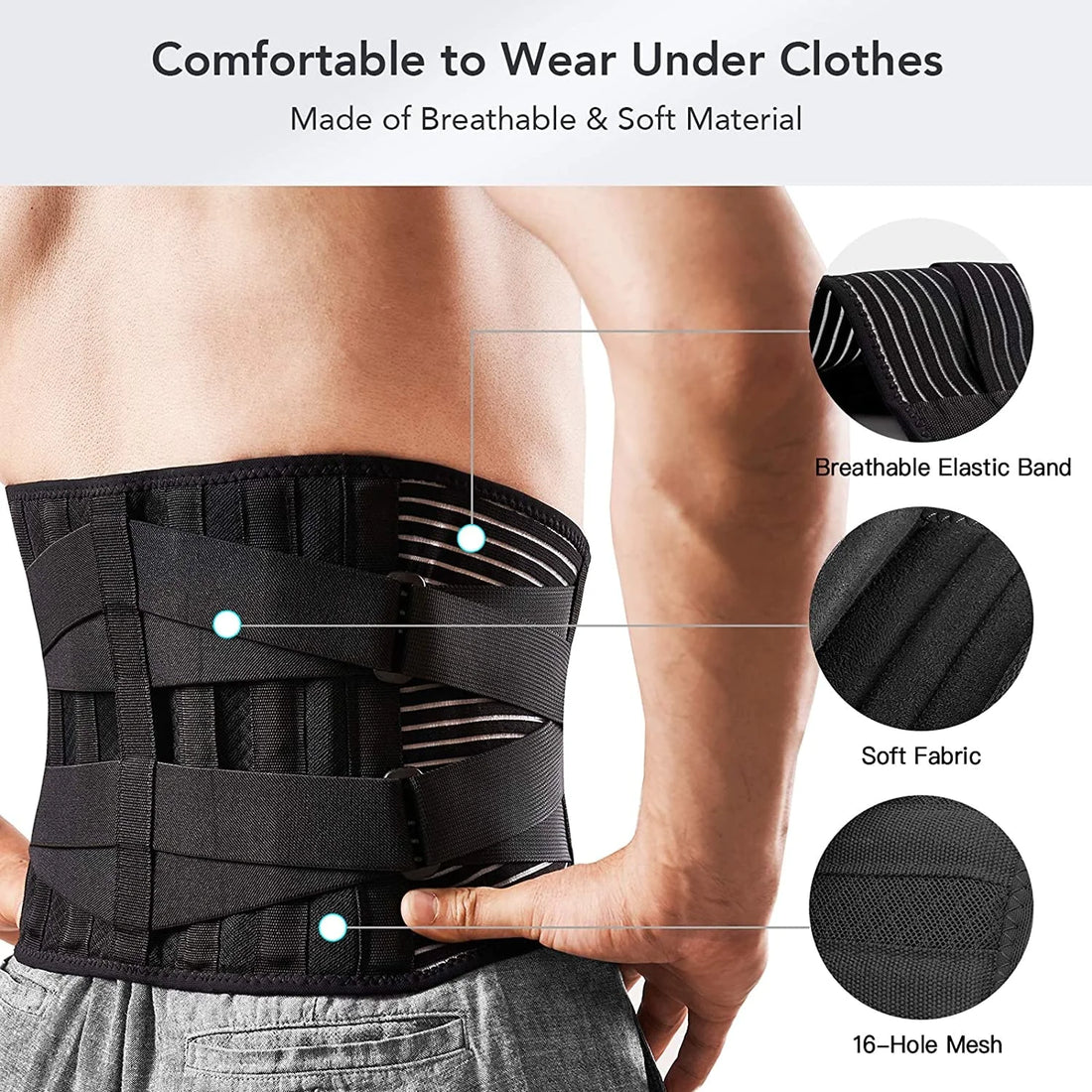 Adjustable Lumbar Support Belt for Pain Relief